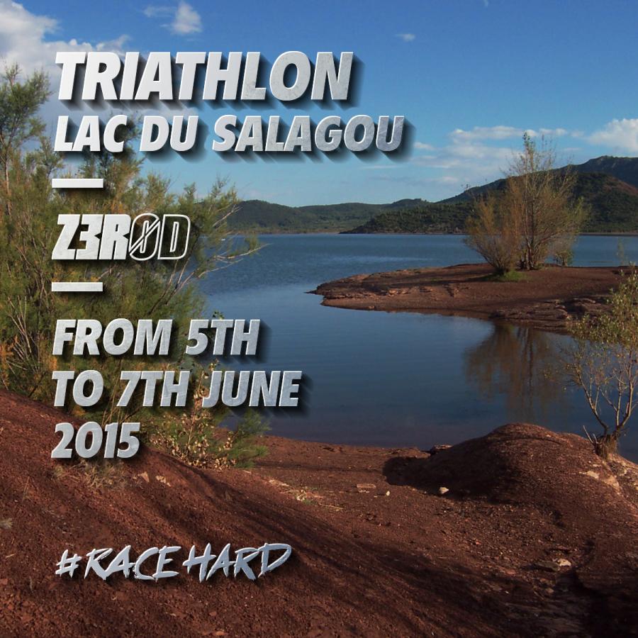 Z3R0D poursuit l'Expotour avec le triathlon du Salagou !
