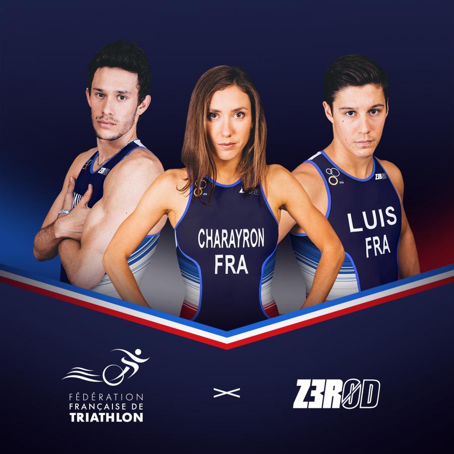 Z3R0D devient l’équipementier officiel de la Fédération Française de Triathlon !