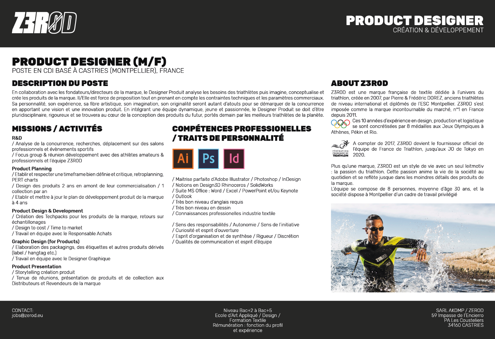 Z3R0D Recherche un Designer Produit