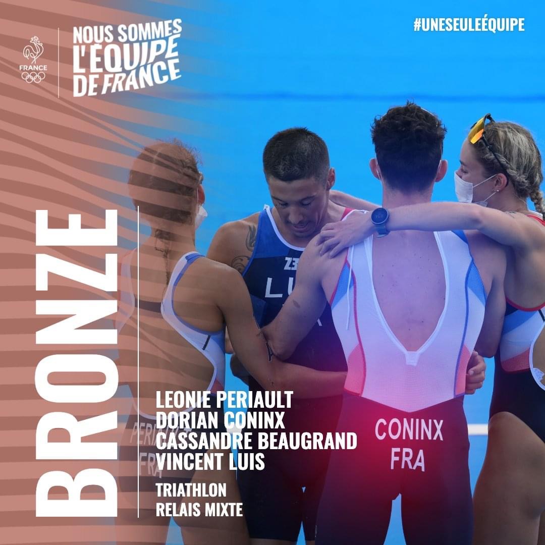 &#129353; Bronze Medal for our French triathletes in Tokyo!