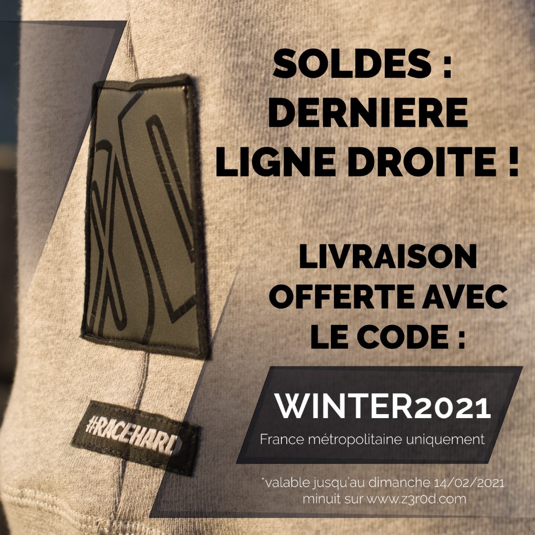 Profitez de la livraison offerte pour le dernier week-end de soldes ! 