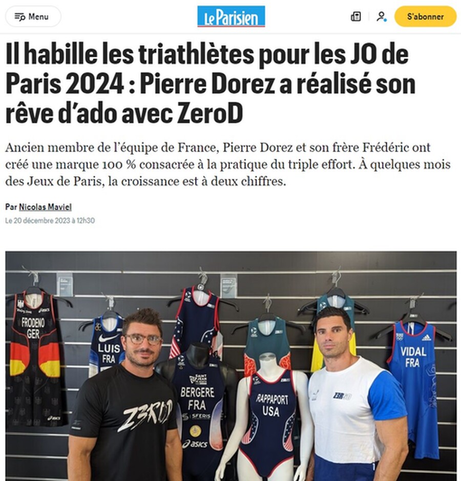 Z3R0D à l'honneur dans Le Parisien ! 