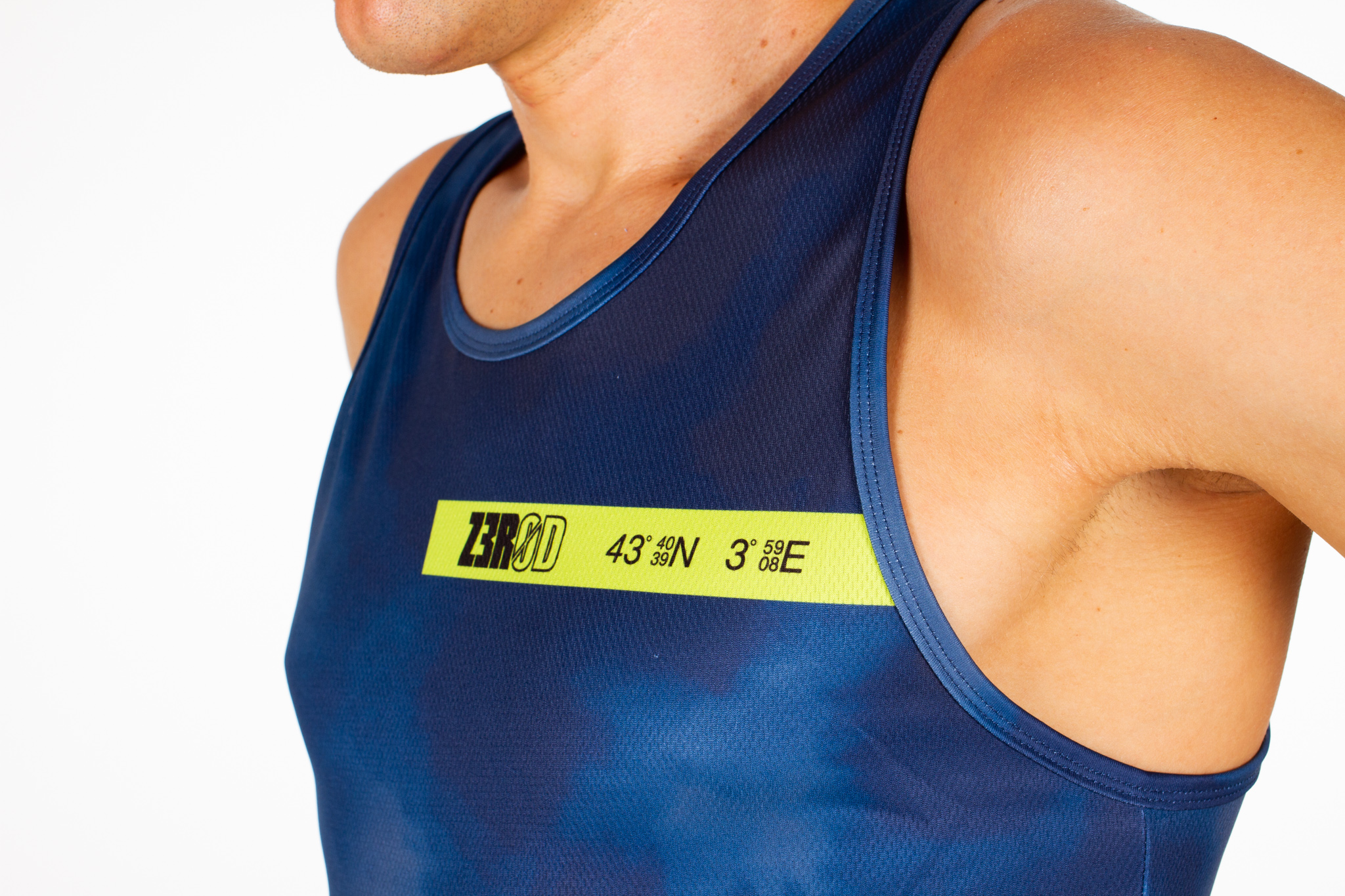 LIME THUNDERSTORM MAN RUNNING SINGLET 