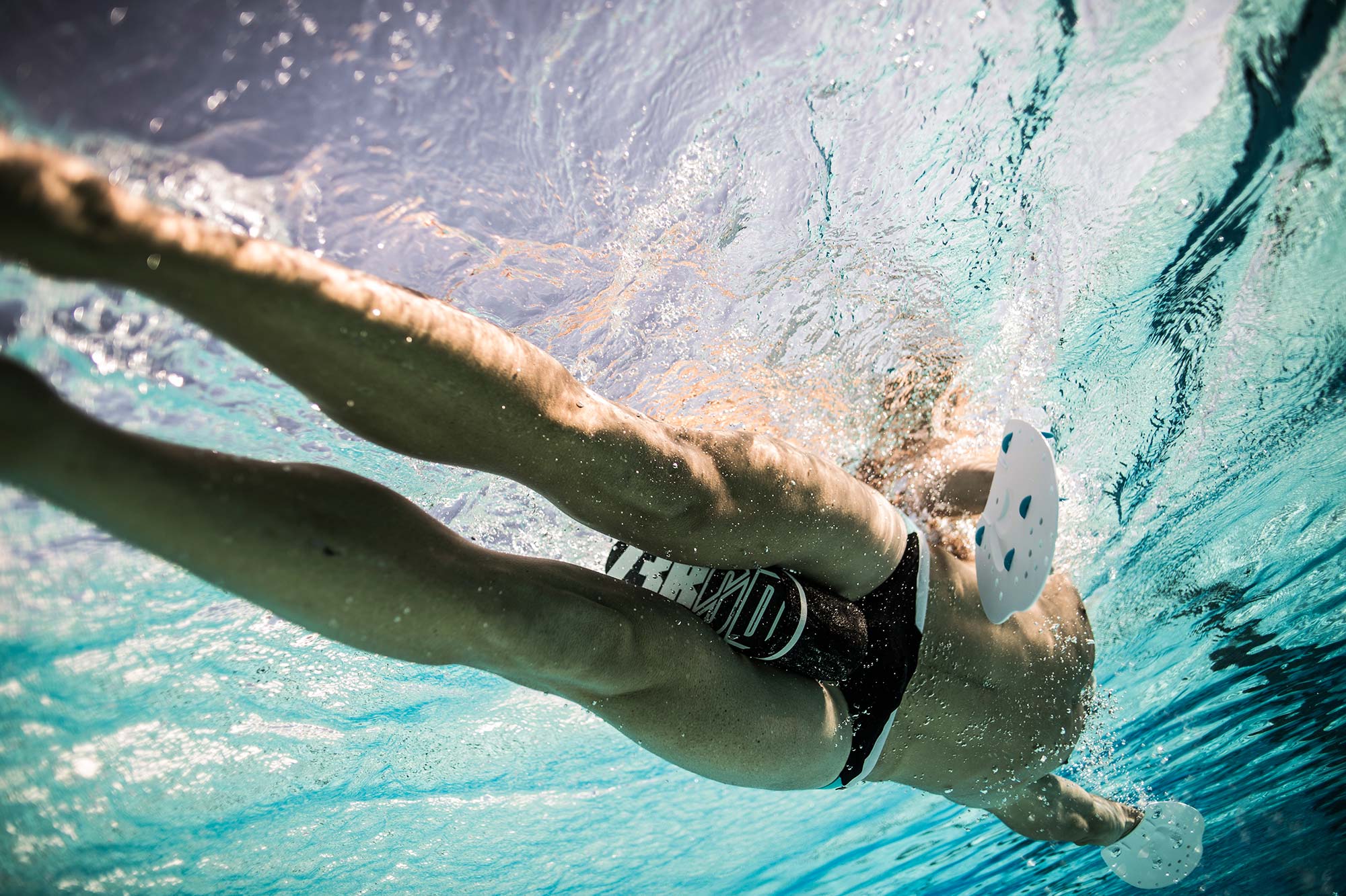 Swimming black pull-buoy