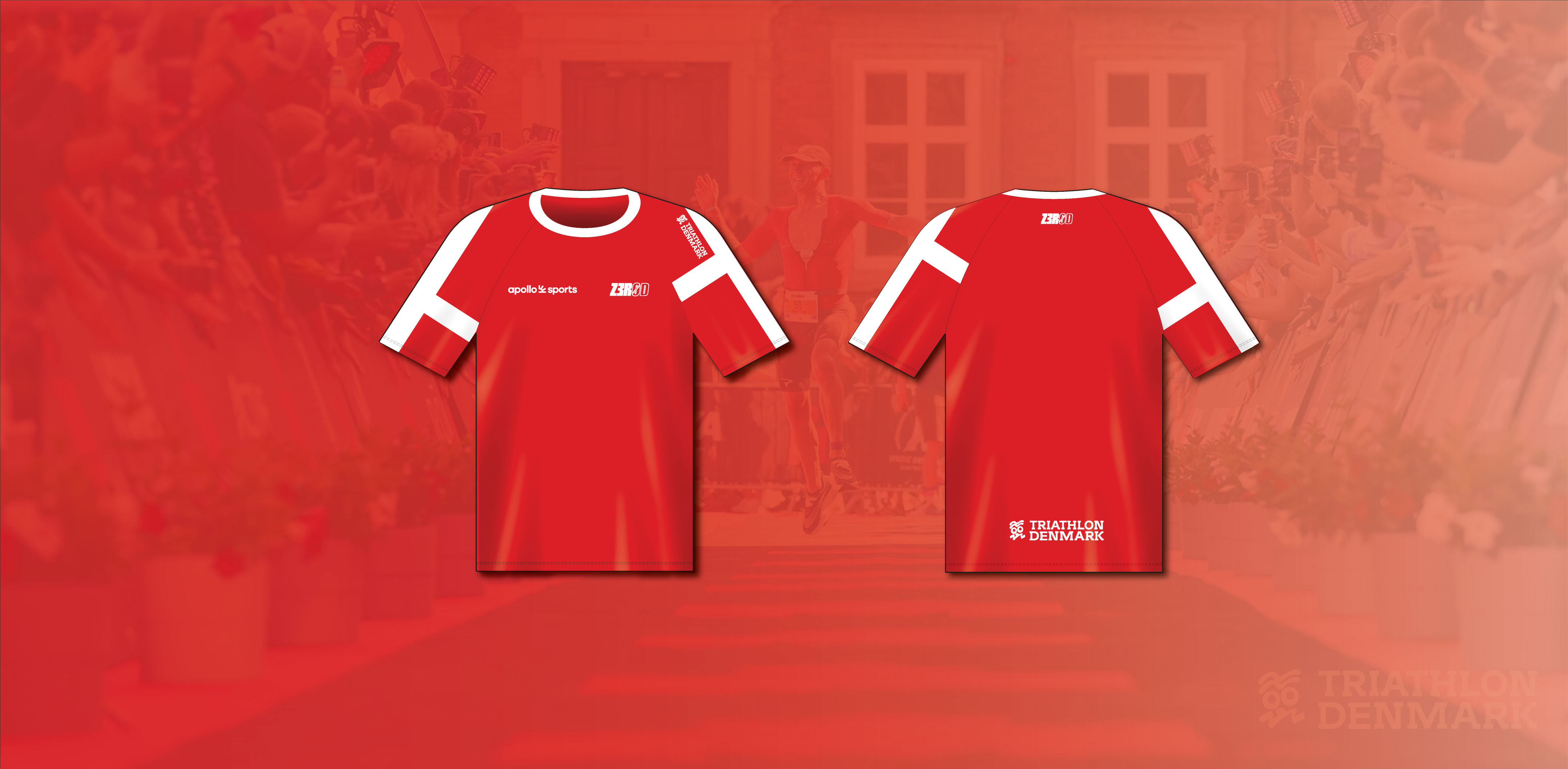 DENMARK WOMAN RUNNING T-SHIRTS 