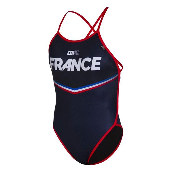 maillot de natation athlétique une pièce France Z3R0D pour femmes