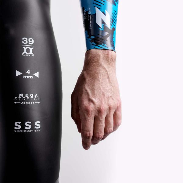 Triathlon neoprene ARCHI wetsuit for men | Z3R0D