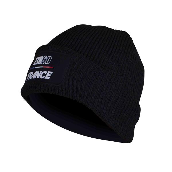 Z3R0D - bonnet hiver France bleu marine doublé polaire