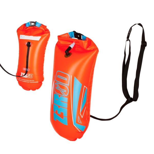 Orange open water safety buoy | Z3R0D