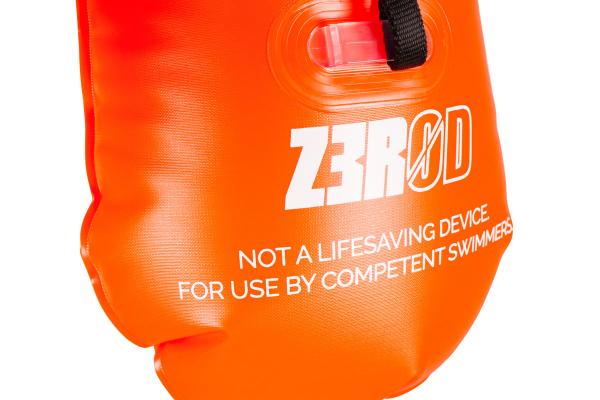 Orange open water safety buoy | Z3R0D