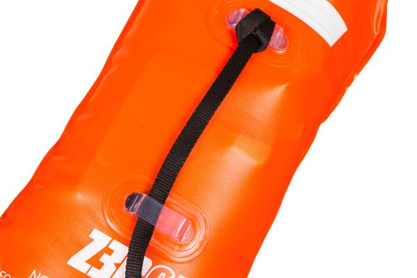 Orange open water safety buoy | Z3R0D