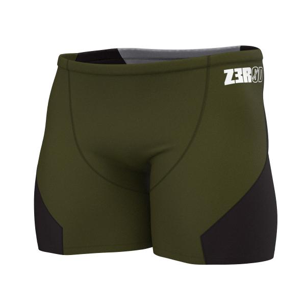 Boxer natation kaki et gris homme | Z3R0D