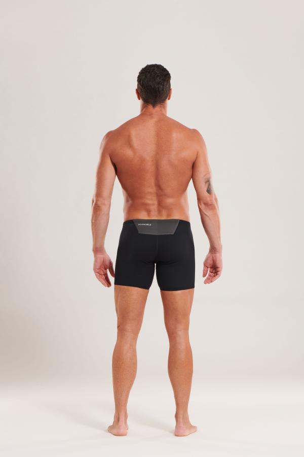 Boxer natation noir et gris homme | Z3R0D