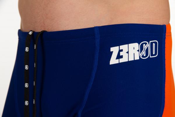 Man dark blue, orange atoll swimming boxer | Z3R0D