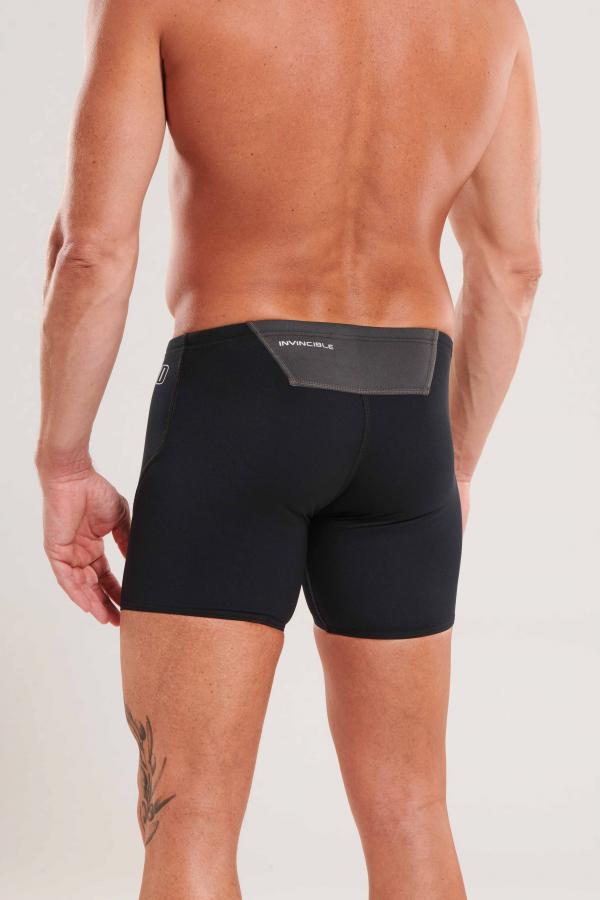 Boxer natation noir et gris homme | Z3R0D