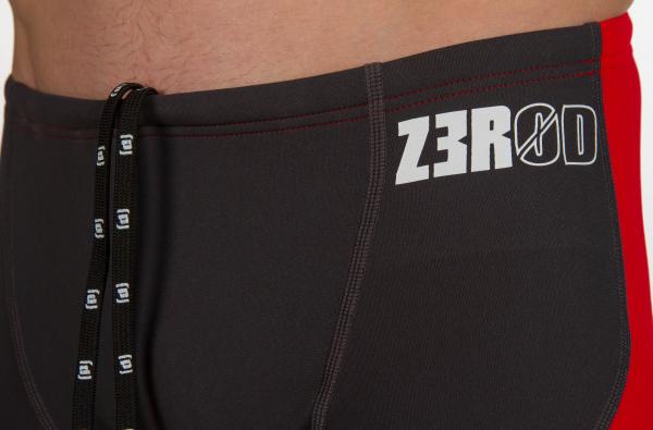 Boxer natation gris et rouge homme | Z3R0D