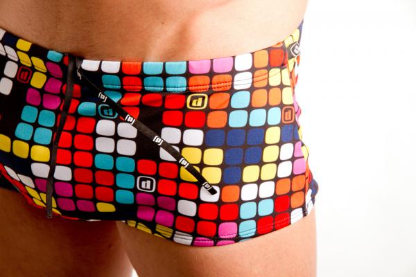 Z3R0D - Triathlon : Swimming, TRUNKS : BOXERS RUBY (GRAPHIC)