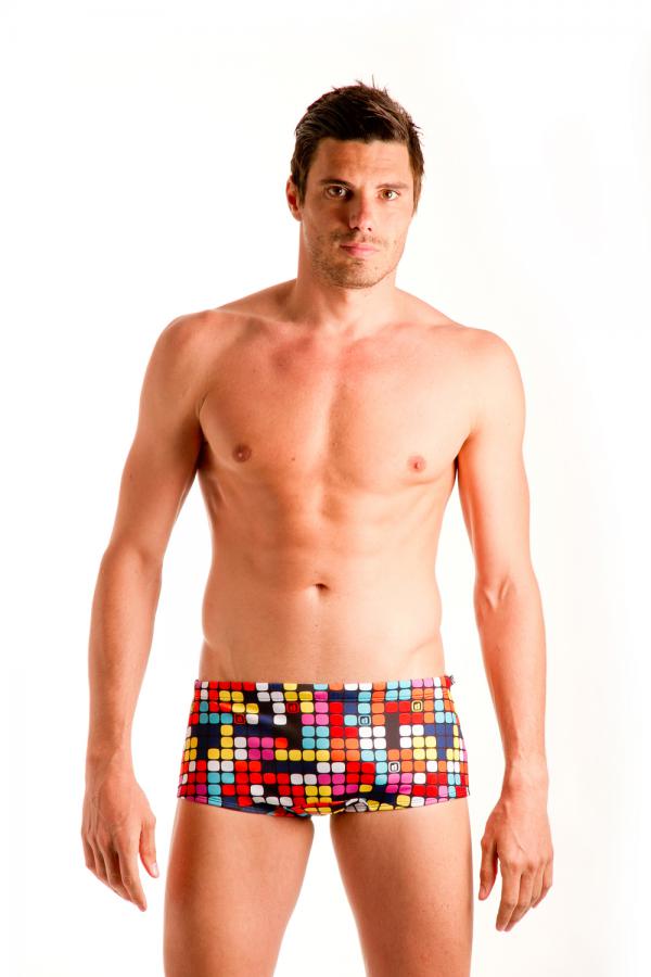 Z3R0D - Triathlon : Swimming, TRUNKS : BOXERS RUBY (GRAPHIC)
