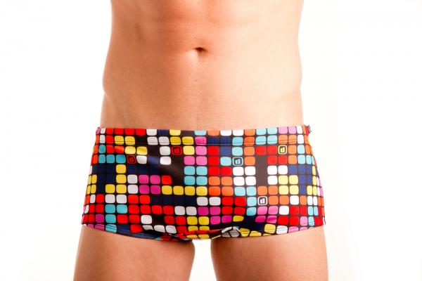 Z3R0D - Triathlon : Swimming, TRUNKS : BOXERS RUBY (GRAPHIC)