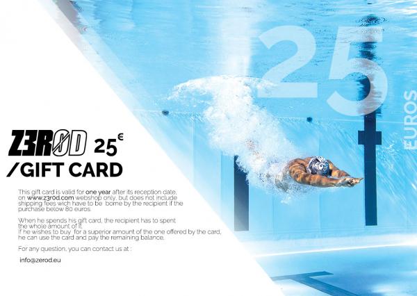 Z3R0D gift card - offer triathlon gear and accessories!