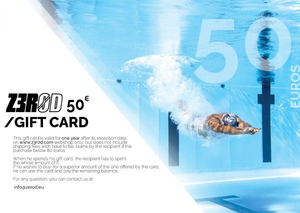 Z3R0D gift card - offer triathlon gear and accessories!