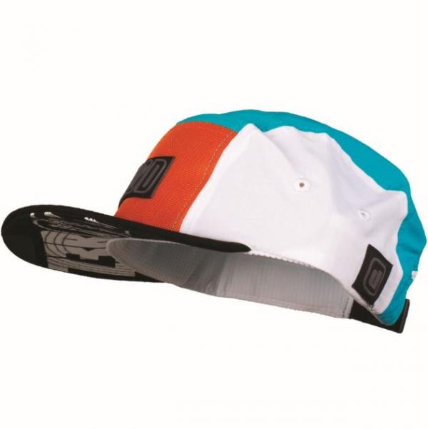 Casquette 5 panel Z3R0D - Orange Atoll Blanc