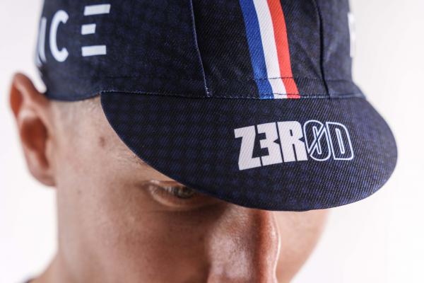 Casquette vélo Z3R0D France bleu marine