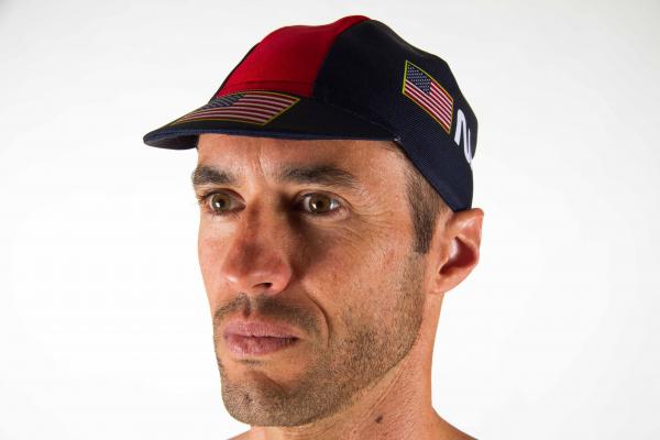 Casquette vélo Z3R0D NASA bleu marine et rouge