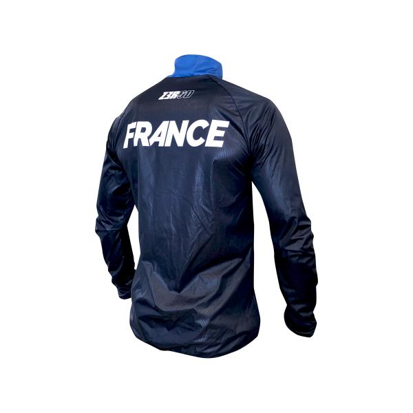 Veste vélo coupe-vent France Z3R0D - veste hiver cyclisme