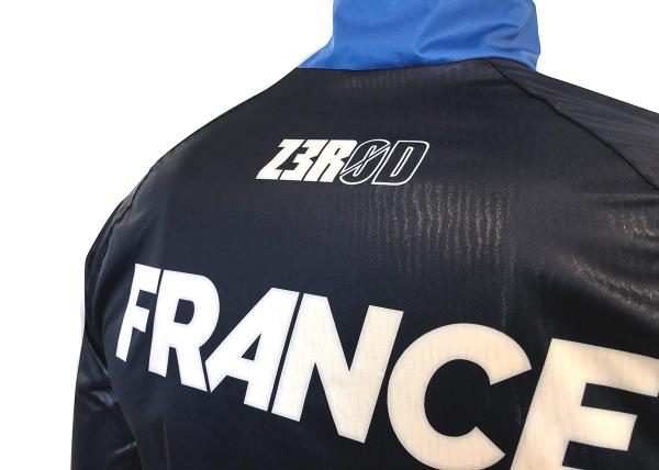 Veste vélo coupe-vent France Z3R0D - veste hiver cyclisme