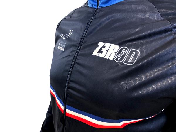 Veste vélo coupe-vent France Z3R0D - veste hiver cyclisme