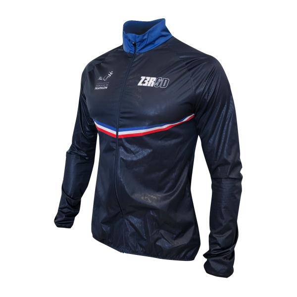 Veste vélo coupe-vent France Z3R0D - veste hiver cyclisme