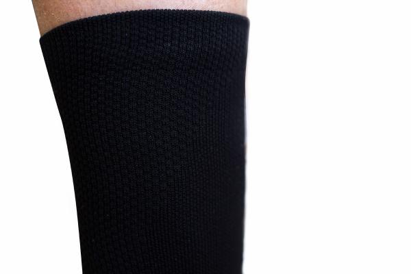 Z3R0D - black high socks with white logo for running, cycling and triathlon training or races.