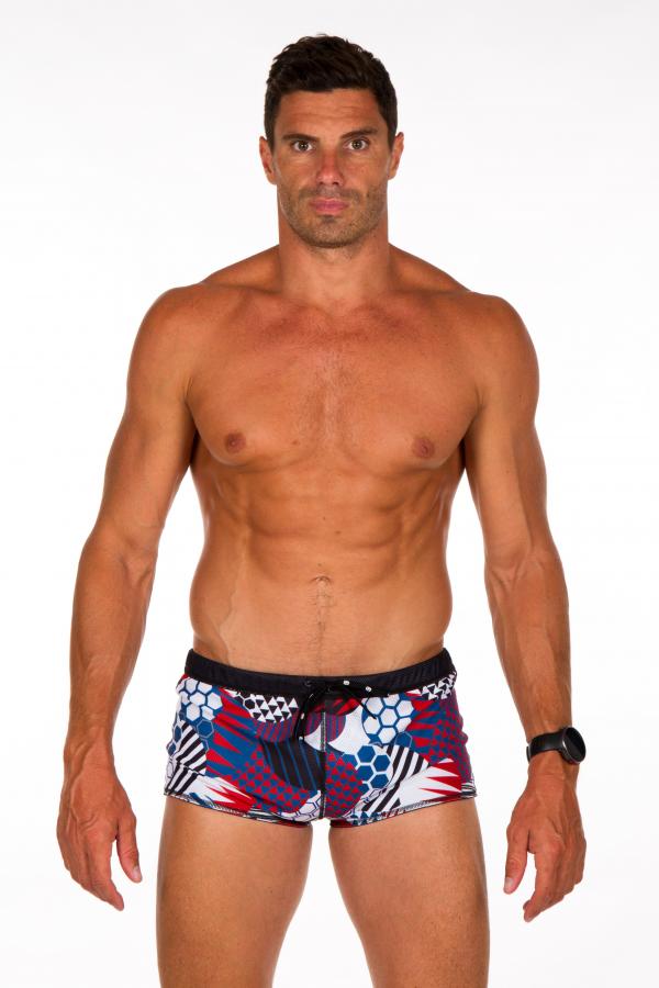 Dragshort natation homme patchwork | Z3R0D 