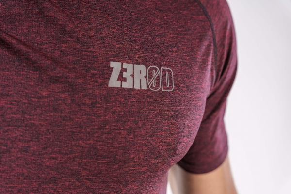 T-SHIRT TECHNIQUE ARMADA Z3R0D - Rouge et noir