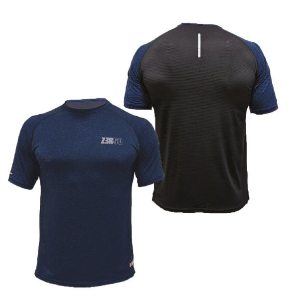 T-SHIRT TECHNIQUE ARMADA Z3R0D - Bleu marine et noir