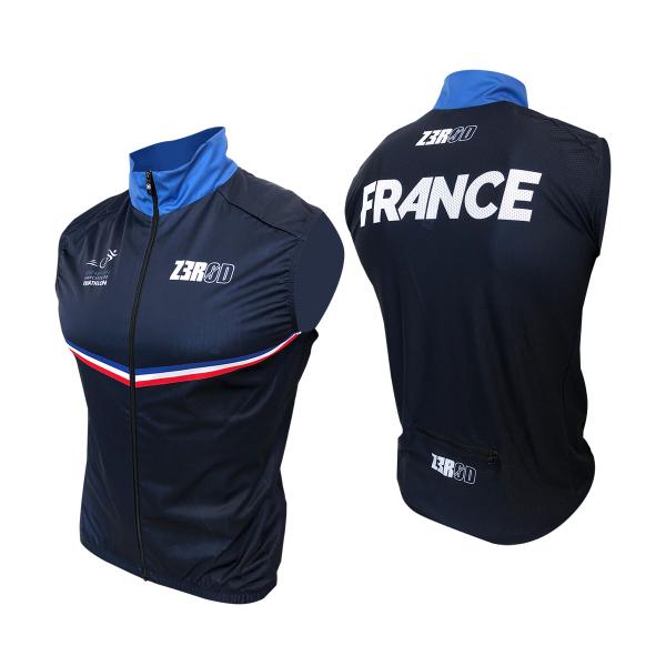 Gilet coupe-vent France Z3R0D - gilet sans manches vélo