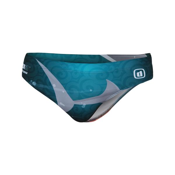 Maillot de bain homme graphic brief slip de bain - Ravenman vert ZEROD 