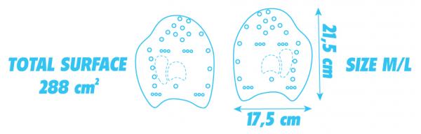 Swimming hand paddles - medium size | Z3R0D