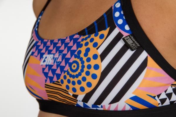 Z3R0D woman swim top - Patchwork