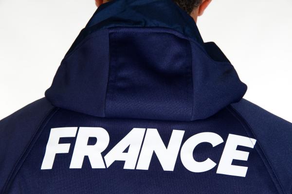 Z3R0D - Triathlon : Outlet : HOODED JACKET FRANCE     (NAVY)