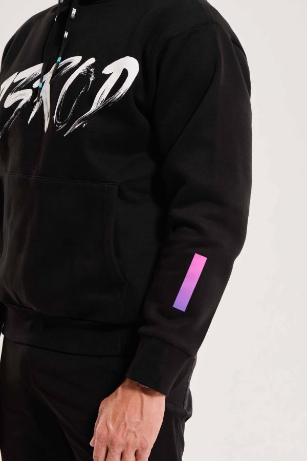 Sweat à capuche hoodie noir Z3R0D Swim Bike Run