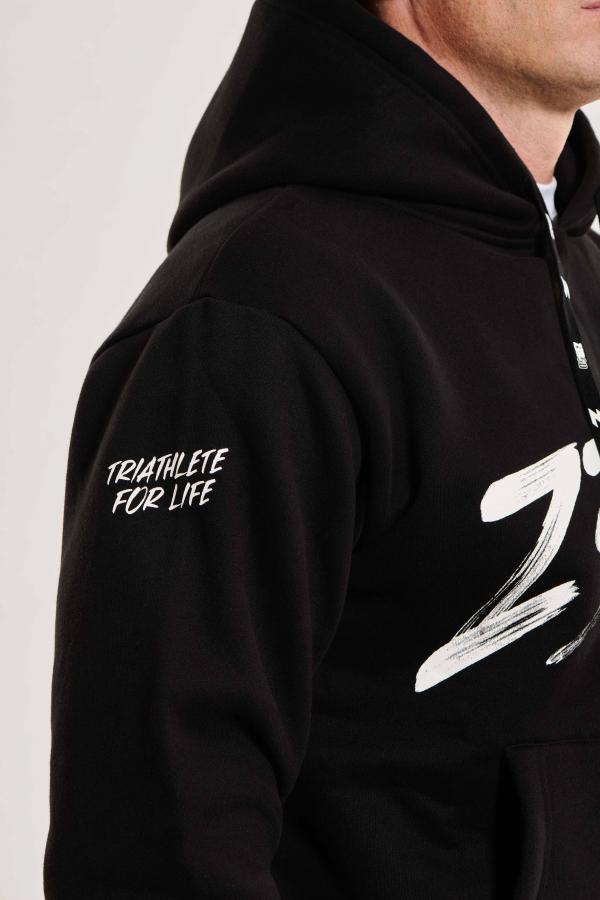 Sweat à capuche hoodie noir Z3R0D Swim Bike Run