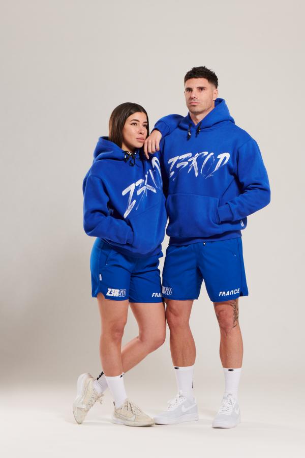 Sweat à capuche hoodie France bleu Z3R0D