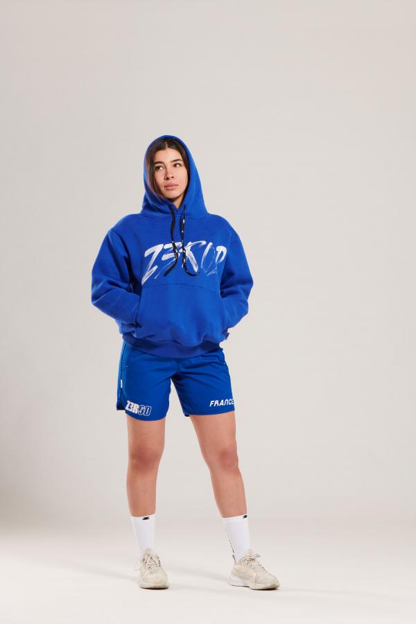 Sweat à capuche hoodie France bleu Z3R0D