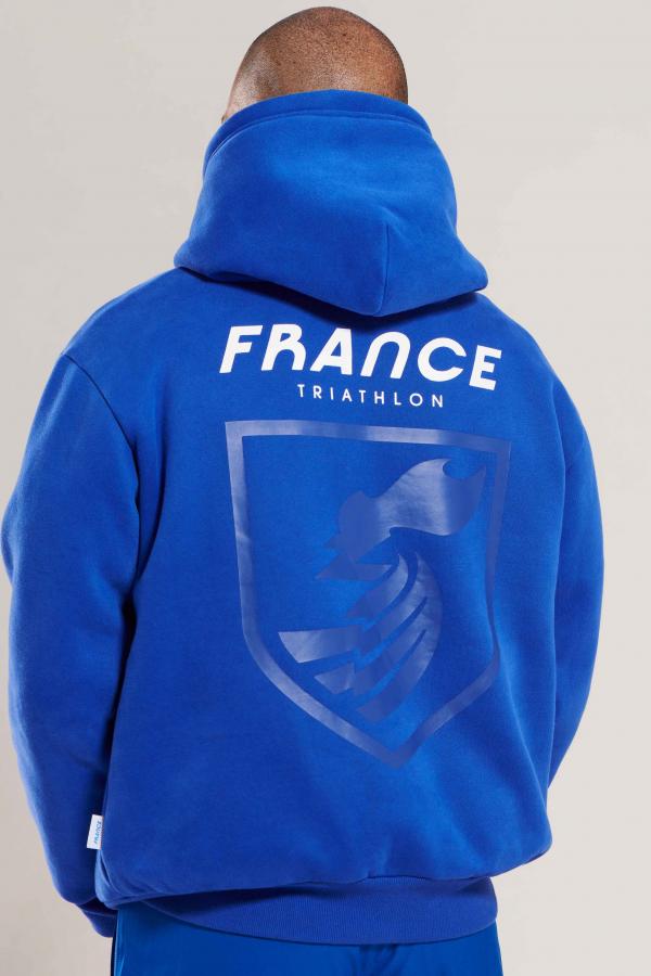 Sweat à capuche hoodie France bleu Z3R0D