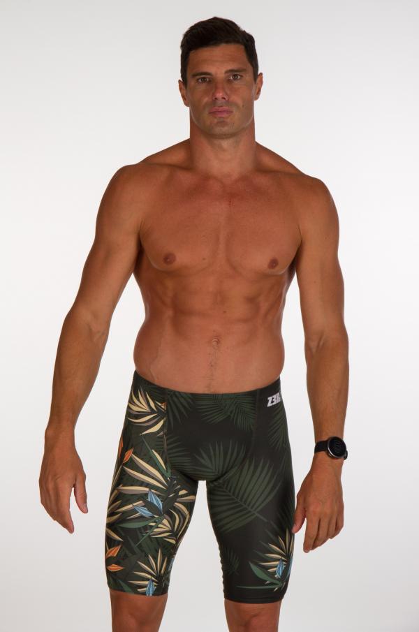 Jammer natation tropical vert homme | Z3R0D