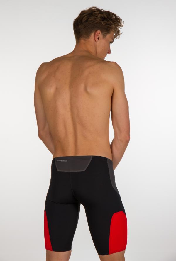 Jammer natation noir rouge et gris homme | Z3R0D