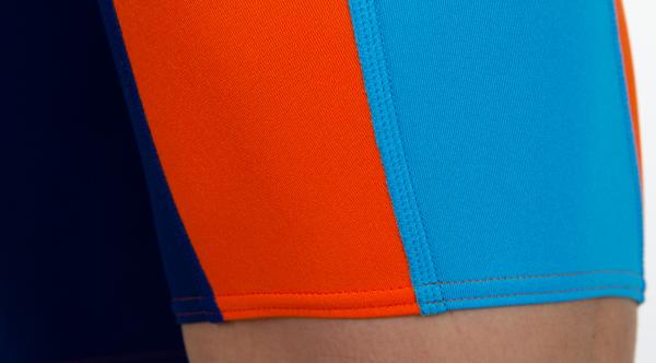 Jammer natation bleu marine, atoll, orange homme | Z3R0D