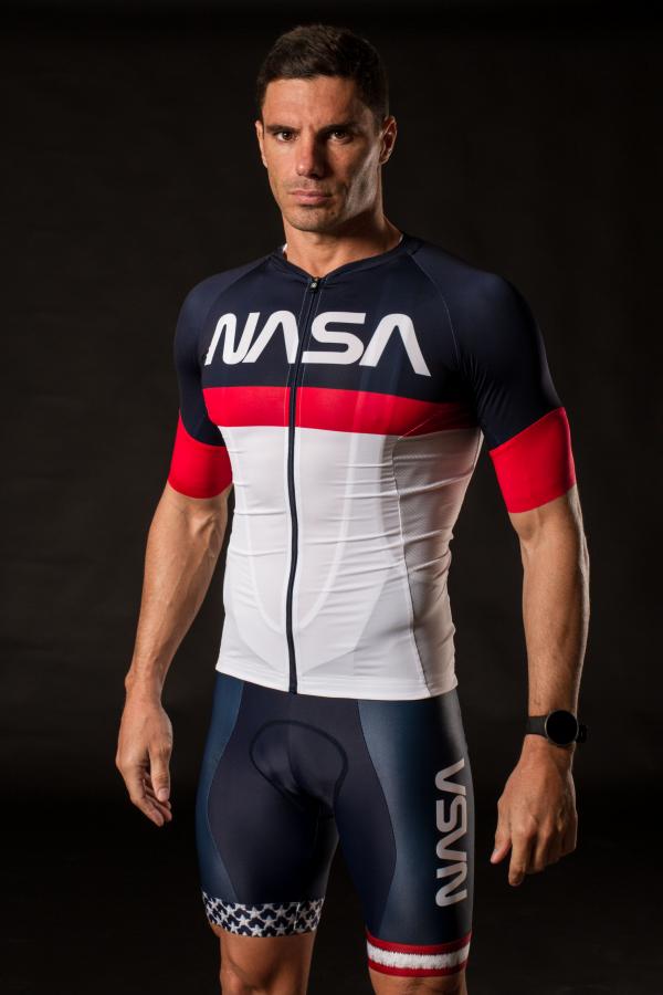 Maillot vélo Z3R0D Nasa Explorer, maillot cyclisme manches courtes 